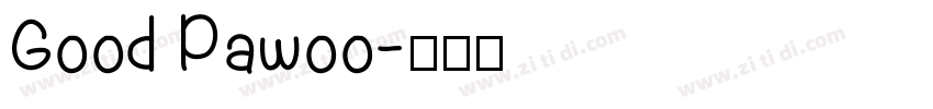 Good Pawoo字体转换